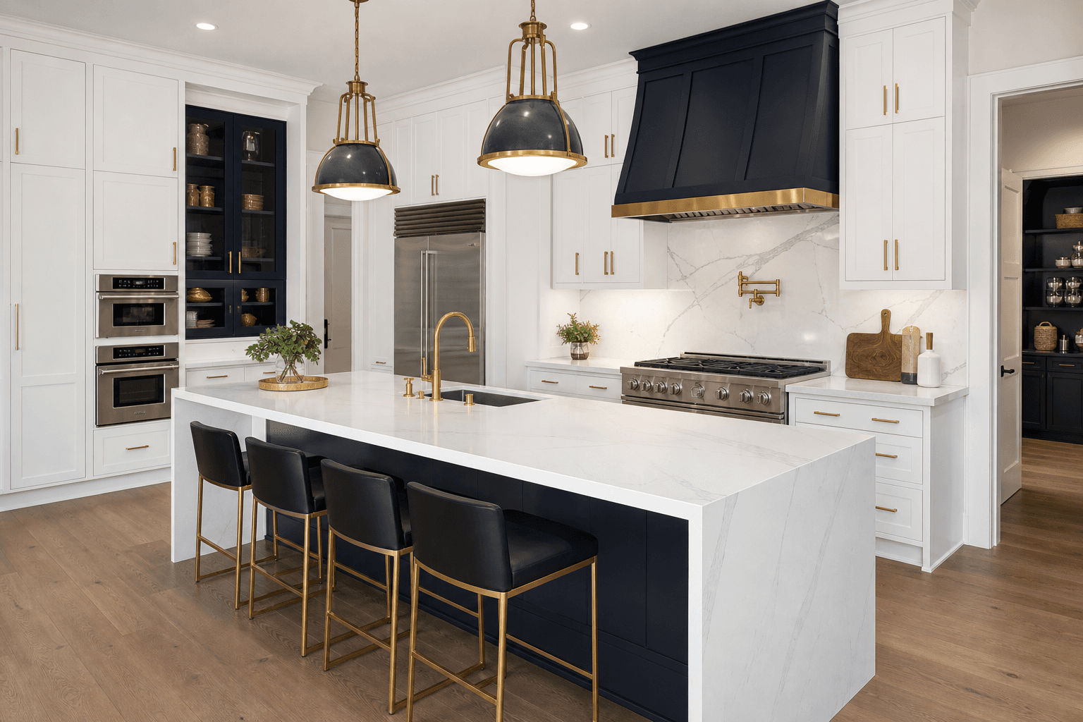 Custom kitchen in a luxury Beech Grove, Indiana home